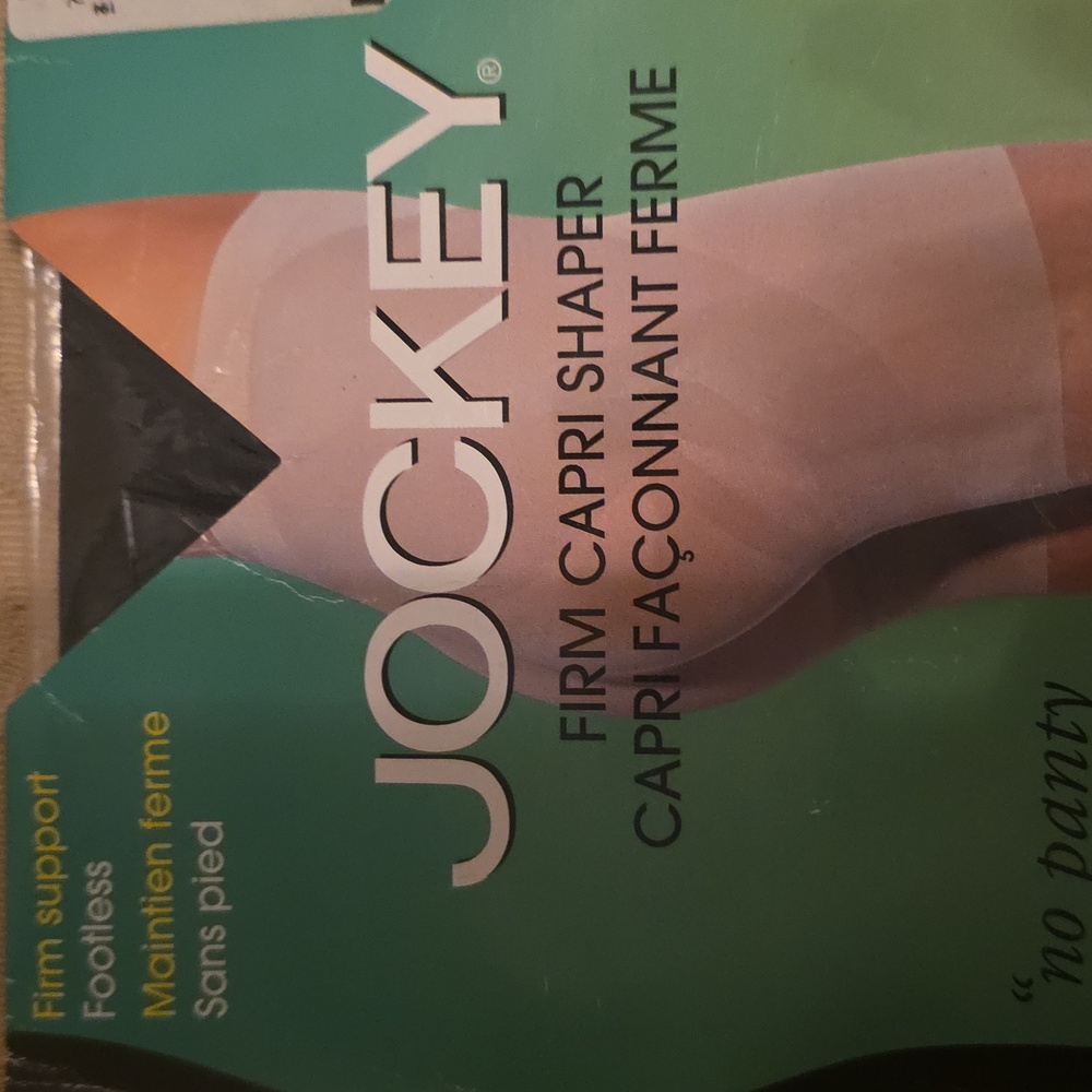 🏝️ Jockey Firm Capri Shaper Tuxedo Black Size C - Picture 3 of 4